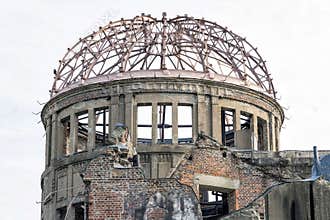 Atomic Bomb Dome in Hiroshima Peace Memorial Park, Japan