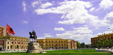 Skanderbeg Square in Tirana