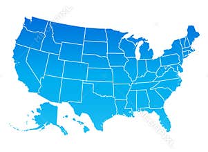 Map of the United States of America