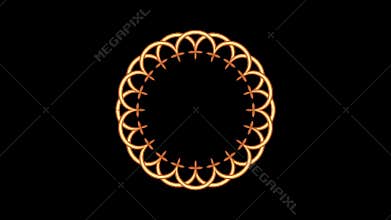 Religious, Islamic vintage ornament swoosh background. Kaleidoscope visuals.
