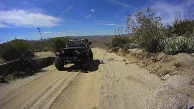 Anza Borrego Desert California - Dirt Road 2 JEEPS