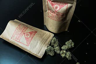 Legal Cannabis Flowers and Packages