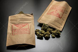 Legal Cannabis Flowers and Packages