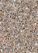 Abstract newspaper letters