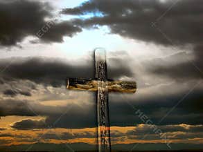 Transparent Rugged Cross
