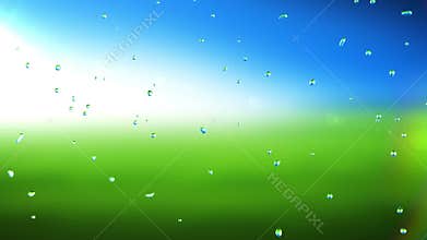 Drops collision in slow motion closeup. HD 1080.