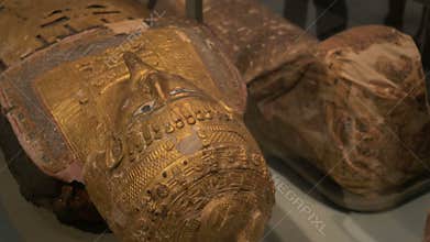 Gilded Egyptian Mummy Mask