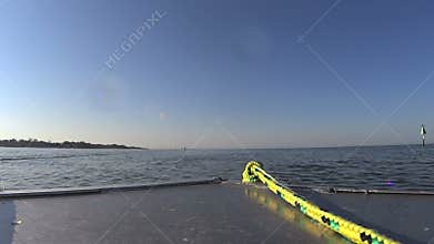Bow Of Boat Travelling