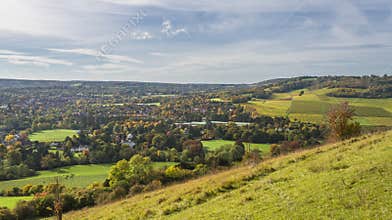 English countryside, North Downs in Surrey