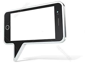 Smartphone conversation bubble