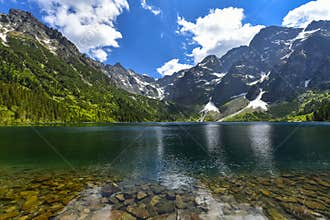 Morskie oko lake, Sea eye, Zakopane, Poland