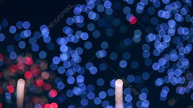 Multiple fireworks. 4th of July.