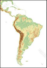 Relief Of South America.