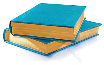 Blue books.