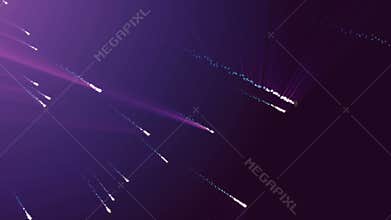 Particle Rain Comet Star