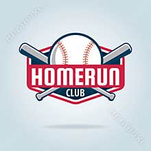 Baseball badge sport logo