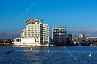 CARDIFF, WALES/UK - DECEMBER 26 : The St David's Hotel & Spa in