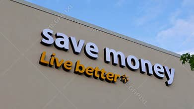 Save money and live better slogan
