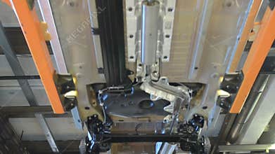 Bottom of the car. Time lapse