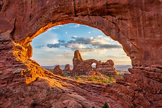 Turret Arch, North Window, Arches National Park, Utah