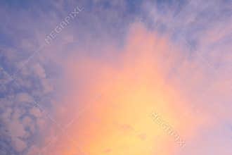 Beautiful spiritual sky clouds sunset