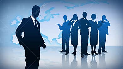 Business people animation