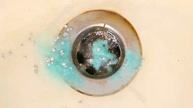 Cleaning plug hole with chemicals