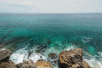 Kubu Beach beautiful cliff and ocean