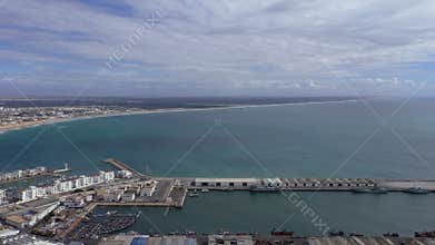 Moroccan city Agadir Atlantic coast pan