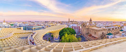 On the top of the mushroom of Seville