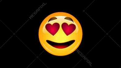 Emoticons: 4 emojis - pack 2 of 6 - animated - loopable - alpha channel