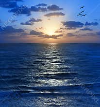 Sky Sunrise Sunset Sun Ocean
