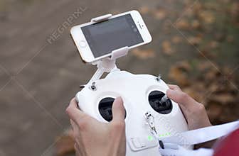 Drone platform in hand