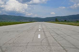 Old tarmac runway