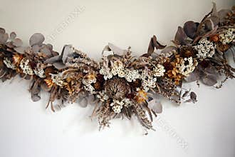 Dried flowers arrangement