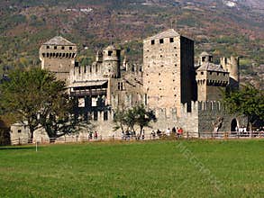 Fenis Castle, Aosta, Italy