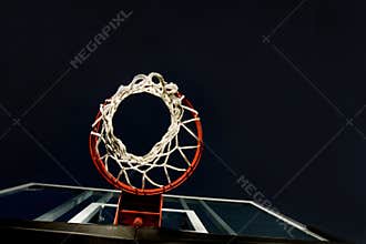 Basketball Basket Below