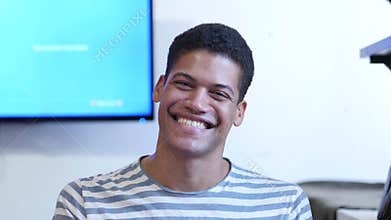 Amazed, Surprised Young Black Man