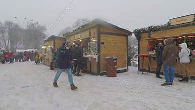 The Christmas market, Kyiv Ukraine