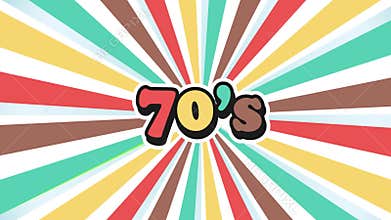 Old School 70s Vintage Motion Graphic Background