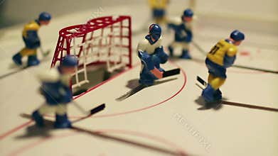 Goal ice hockey table game