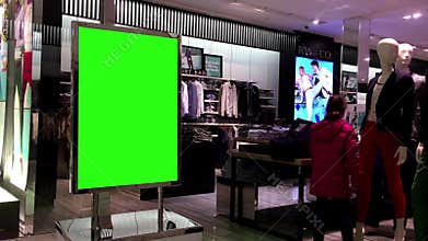 Green billboard for your ad