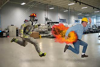 Funny Job Safety, Factory Worker
