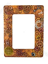 Photo frame made from polymer clay handmade crafted