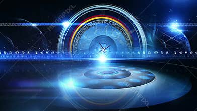 Zodiac Wheel with Astrology Signs Virtualset