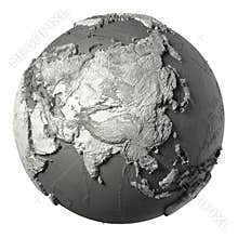 3D Globe Asia