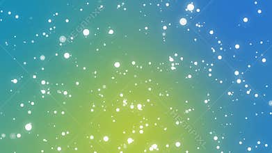 Underwater bubble lights flickering on a green blue yellow background