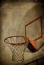 Basketball Basket Grunge