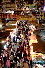 Famous Street Market in Mong Kok, Hong Kong