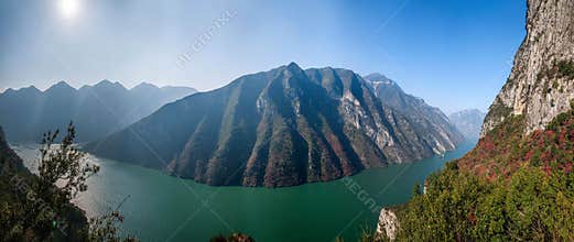Three Gorges of the Yangtze River Valley Gorge